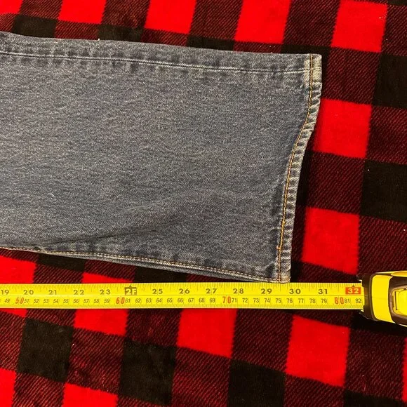 Levi's Jeans Mens 40x30 Navy Blue 501 Dark Wash Cotton Denim Pants - Picture 5 of 5